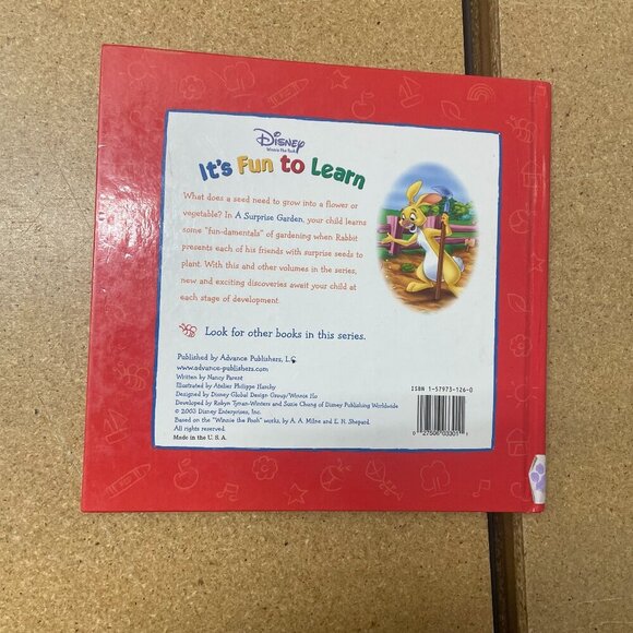 Disney’s Winnie the Pooh It’s Fun to Learn #1: A Surprise Garden Hardcover - Picture 2 of 4